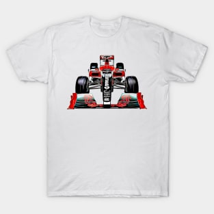 F1 Car Cartoon T-Shirt